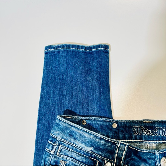 Miss Me jeans JP51095K-2 Skinny jeans embellished distressed women size 28 - Picture 5 of 12